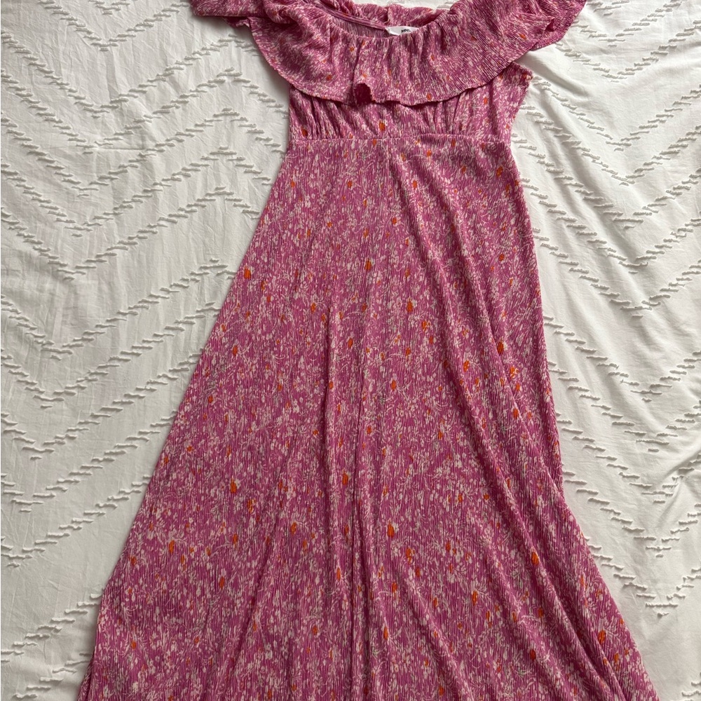 Mango Pink Floral Dress